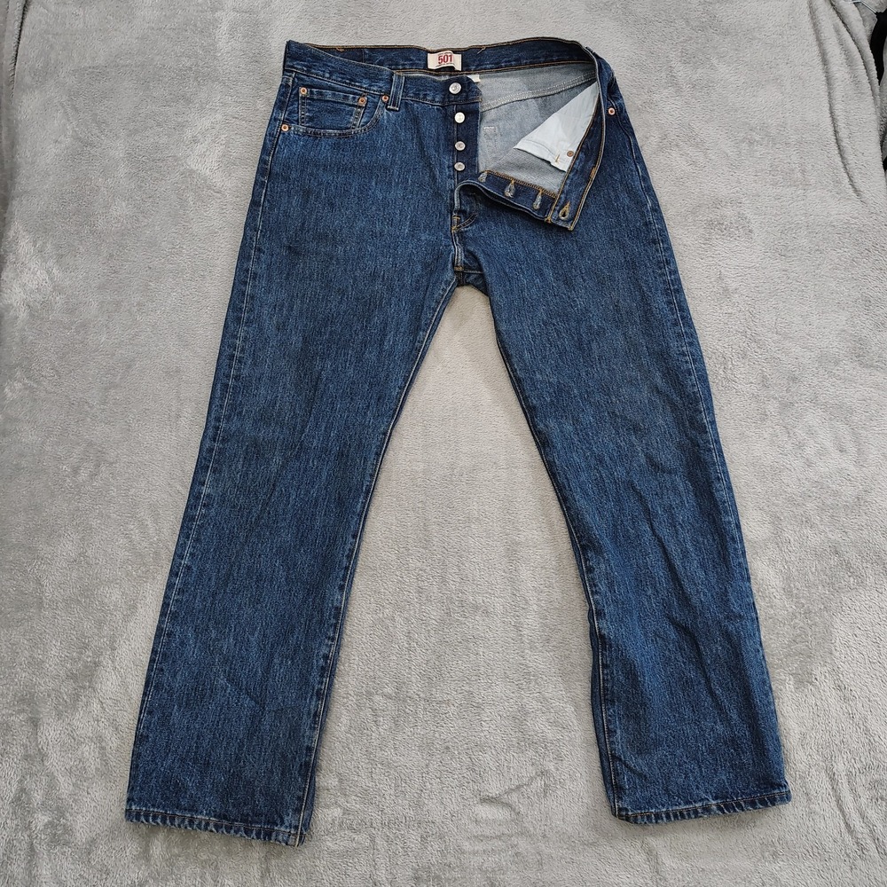 Vintage‎ Levi 501xx Size W36 L30 Made in Mexico Straight Leg Button Fly